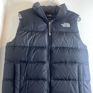 NORTH FACE BOYS BLACK PUFFER VEST SIZE 18/20 XL